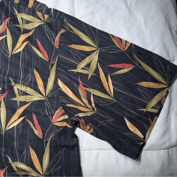 Bamboo Cay Shirt Short Sleeve Leaves Size 3XL Button Down Hawaiian - Picture 4 of 8